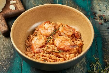 Ризотто с креветками