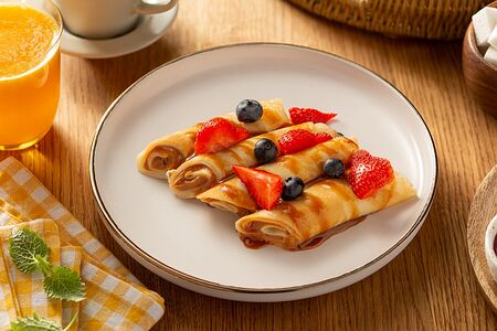 Блинчики со сгущенкой