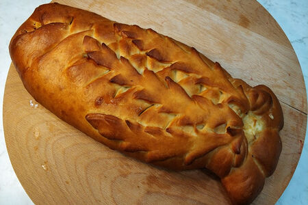 Пирог с треской и яйцом