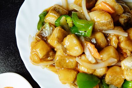 Палтус в соевом соусе