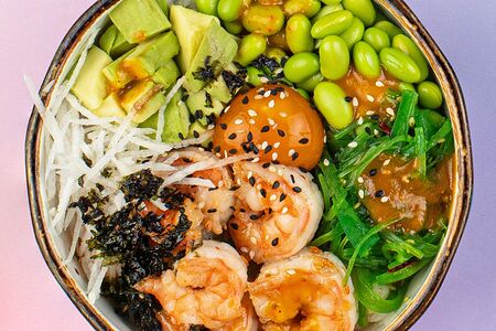 Поке боул с креветкой