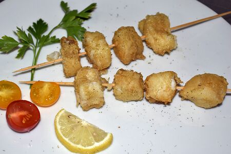 Шашлык из белой рыбы