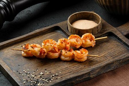 Креветки на углях