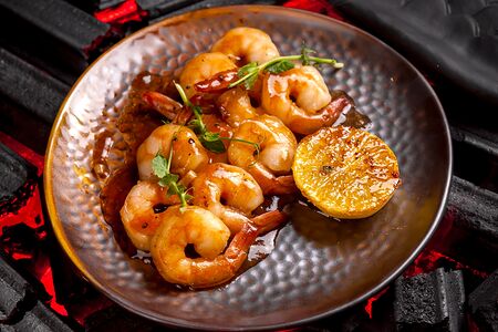 Тигровые креветки терияки