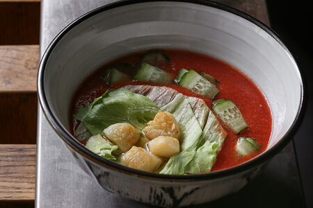 Гаспаччо с гребешком