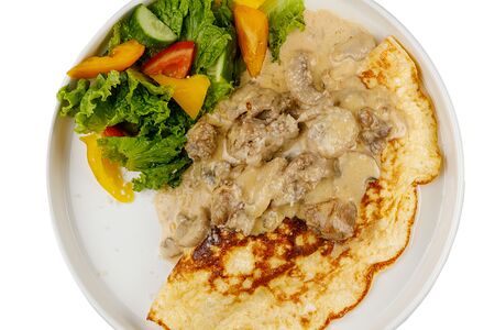 Омлет Курица-грибы