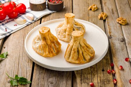 Жареные хинкали с бараниной