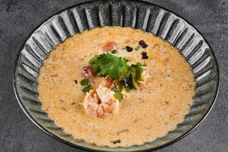 Суп Чаудер с креветками