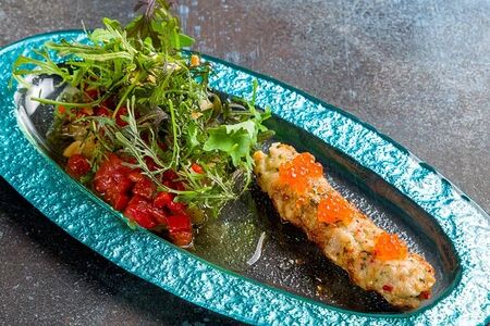 Люля из креветки с аджапсандали