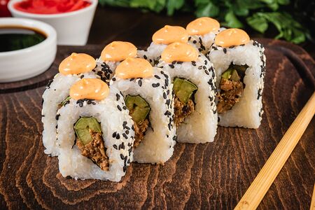 Жареный лосось спайси