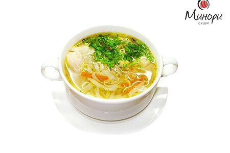 Суп-лапша домашняя с курицей