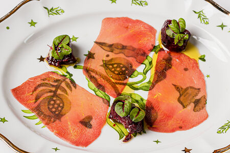 Карпаччо из тунца Yellowfin