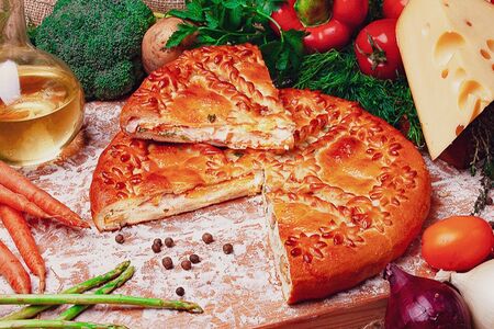 Пирог Кролик-бекон