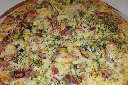 Пицца на тонком тесте Провансаль