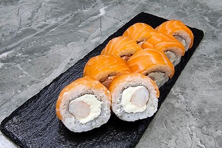 Холодный ролл Филадельфия с креветкой