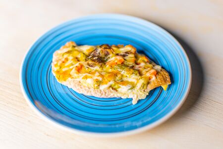 Филе куриное с овощами под сыром