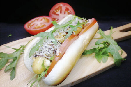 Сэндвич с жареной моцареллой