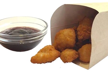 Куриный попкорн с соусом терияки