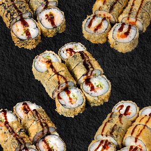 Большой сет Жареных роллов