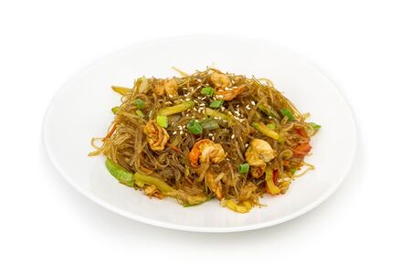 Стеклянная лапша с креветками