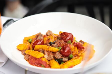 Ньокки Сарди с рагу из ягненка