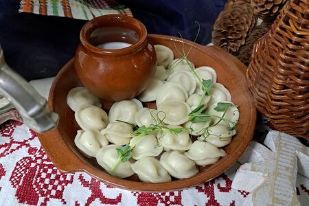 Пельмени с куриным филе