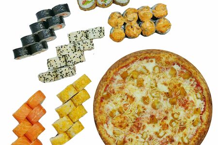 Сет Большой Куш (48 шт и пицца 32 см)