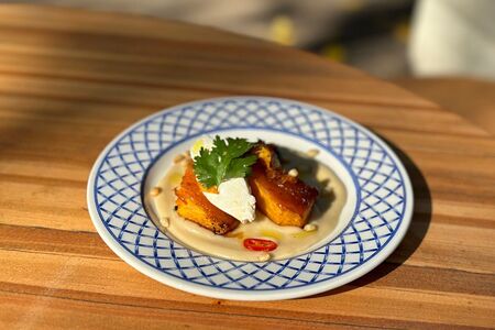 Запечённая в меду тыква