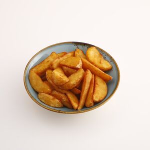 Картофель по-деревенски с кетчупом