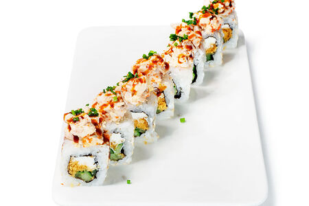 Ролл с курицей и угрем