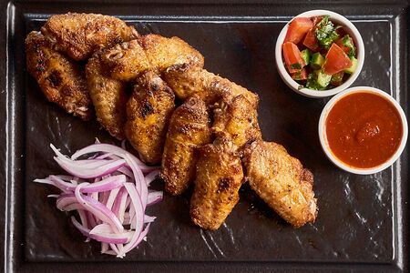 Куриные крылья на мангале