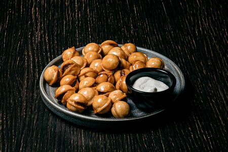 Пельмени жареные