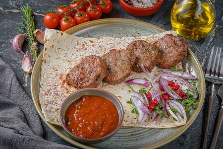 Шашлык из говяжьей вырезки