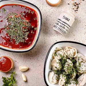 Комбо Мамин Сибиряк и борщ с говядиной