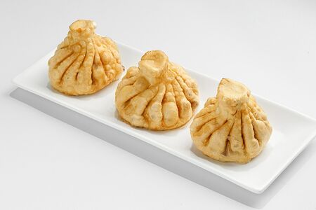 Хинкали с говядиной жареные