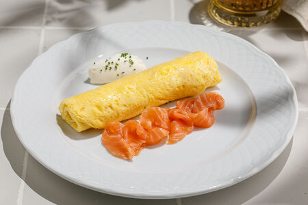 Омлет с форелью