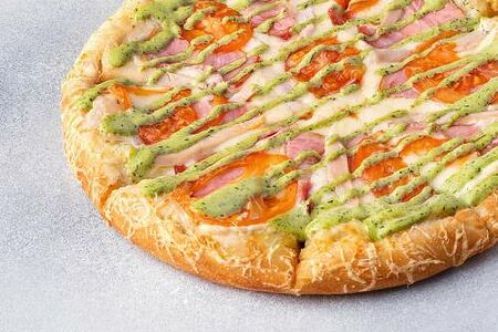 Пицца Чикен Ранч на толстом с сыром