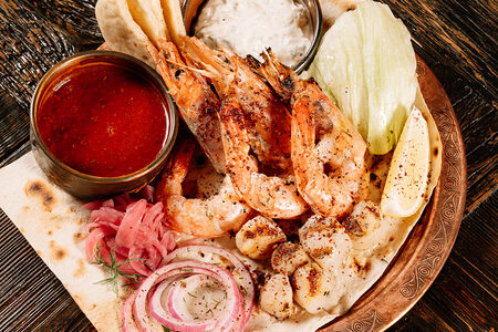 Лангустины и гребешки