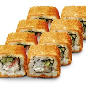 Горячий ролл с крабом