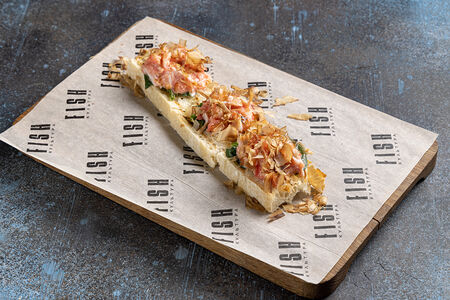 Чиабатта с крабом, мякотью томатов