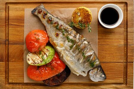 Форель с овощами микс