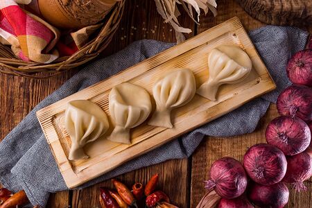 Хинкали с грибами