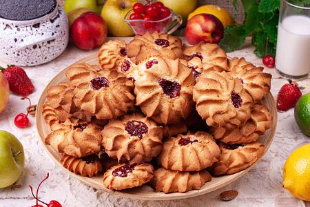 Печенье курабье Вишня