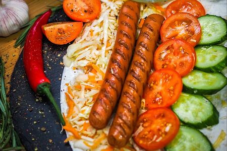 Хот-дог в лаваше двойной