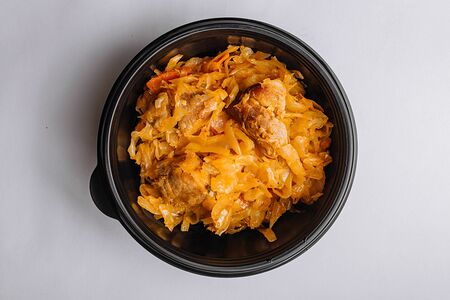 Капуста тушеная со свининой