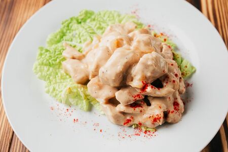 Фрикасе из куриного филе