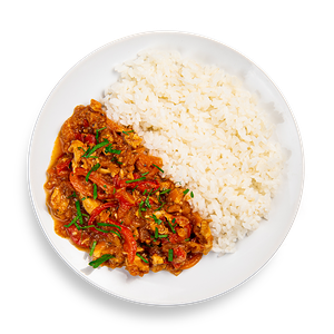 Фрикасе из курицы с рисом