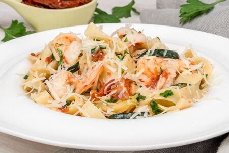 Паста с лососем