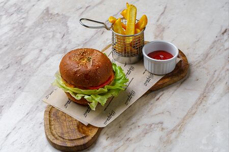 Дружбургер с мраморной говядиной