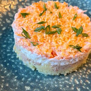 Мимоза с лососем